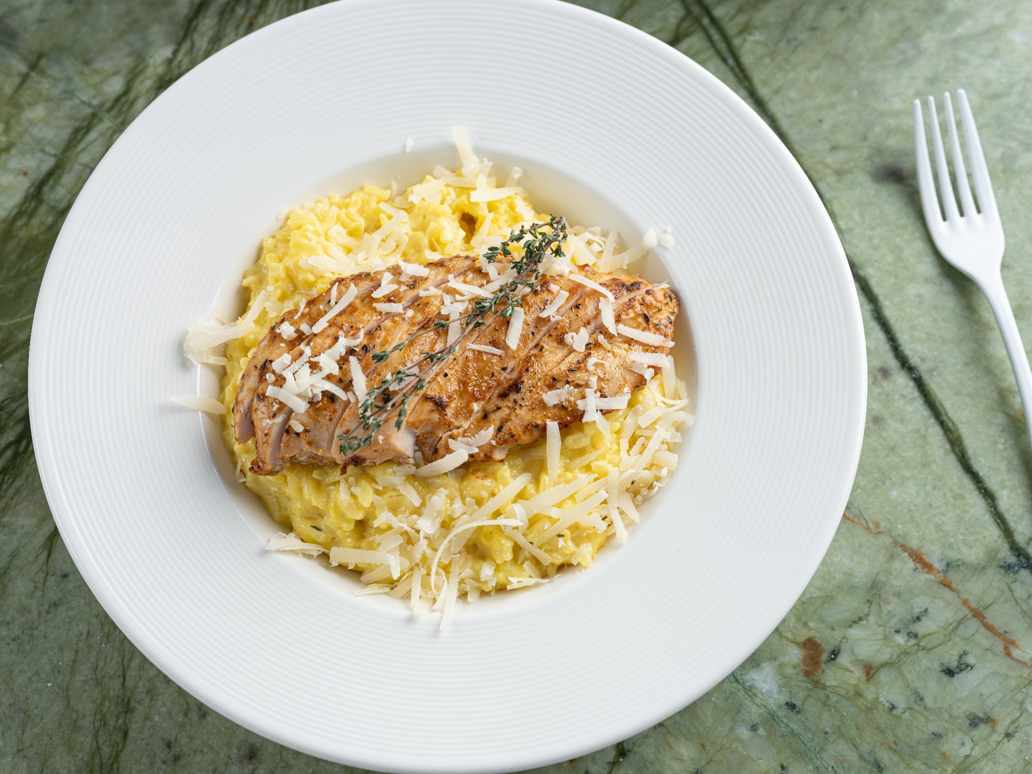 Saffron Chicken Risotto